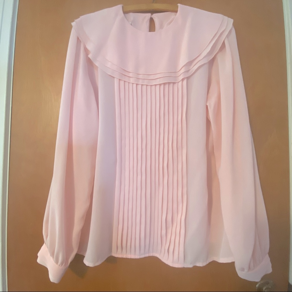Pink Long-sleeved Blouse by Josephine